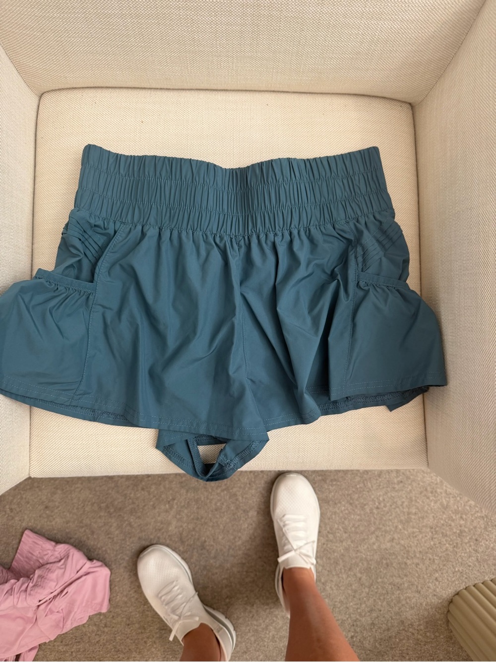 FP Movement by Free People Teal Elastic Waist Athletic Skort Shorts - Picture 2 of 3